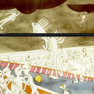 PIN19790041 - Invasão - China/Aguarela sobre papel - 60x40 cm