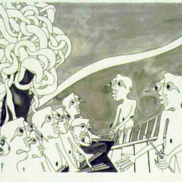 DES19790052 - Ataque - Tinta da China s/papel - 45x35 cm