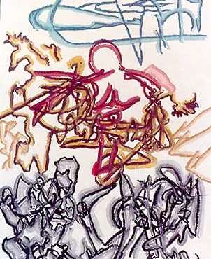 DES19670002 - Destroços a cinzento Pastel s/papel / 25x36,5 cm