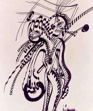 DES19760002 - Figura -Tinta da china s/papel - 33x48 cm