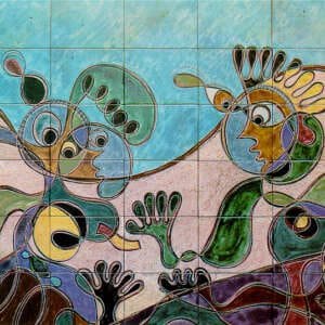 Painéis de azulejo