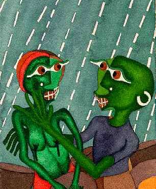 PIN19800003 - Casal - Aguarela s/papel - 28x19 cm