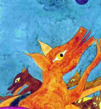 PIN19800039 - Cães - Aguarela s/papel - 24x35 cm