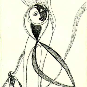 DES19800050 - Caminho - Tinta da China s/ papel - 20x30 cm