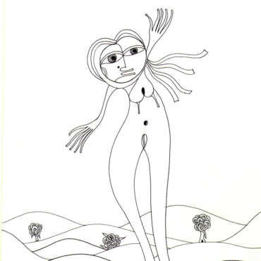 DES19820001 - Mulher - Tinta da China s/papel - 23x30 cm