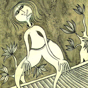 DES19820006 - Caminhante - Tinta da China s/papel - 23x30 cm