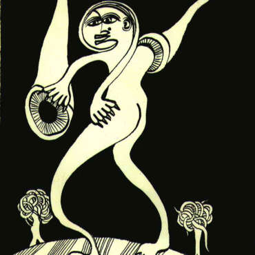 DES19820008 - Abduzidos - Tinta da China s/papel - 23x30 cm