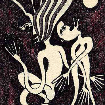 19820010 - Lua Cheia - Tinta da China s/papel - 23x30 cm