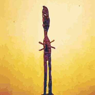 ESC0013 - Escultura - Bronze - 66x15x15cm