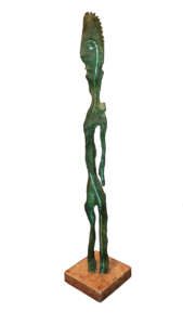 ESC0039 - Escultura - Bronze - 15x15xh67 cm