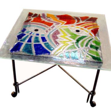 VIT00018 - Mesa - Vitrofusão - 80x80 cm