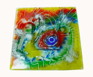 VIT00025 - Prato - Vitrofusão - 17x17 cm