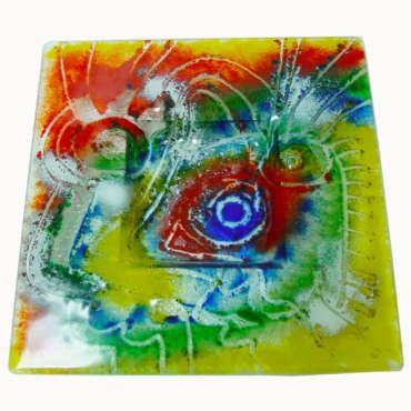 VIT00025 - Prato - Vitrofusão - 17x17 cm