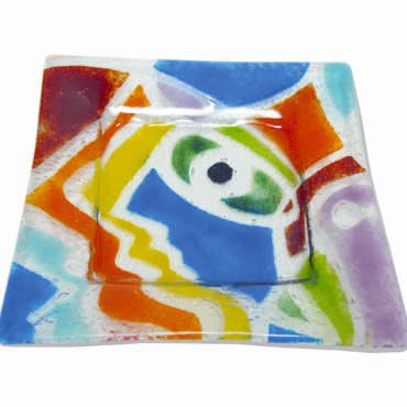 VIT00050 - Prato - Vitrofusão - 17x17 cm