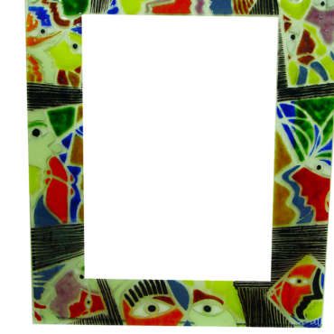 VIT00062- Espelho - Vitrofusão - 80x60cm