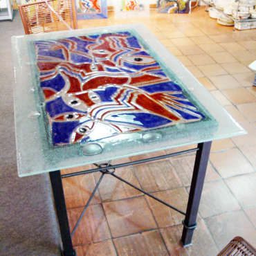 VIT00087 - Mesa - Vitrofusão - 80x120 cm