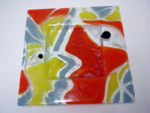 VIT00091 - Prato - Vitrofusão - 25x25 cm
