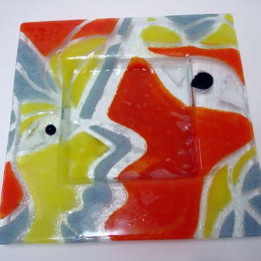 VIT00091 - Prato - Vitrofusão - 25x25 cm