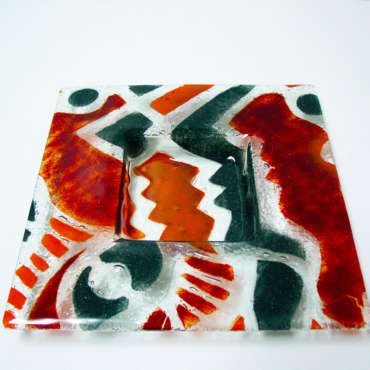 VIT00098 - Prato - Vitrofusão - 20x20 cm