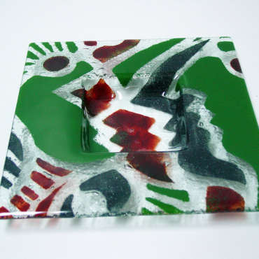 VIT00099 - Prato - Vitrofusão - 25x25 cm