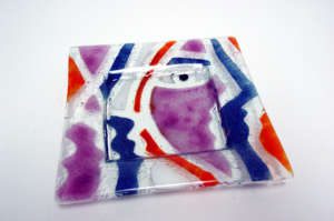VIT00106 - Prato - Vitrofusão - 25x25 cm
