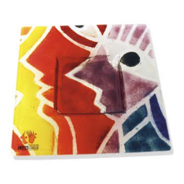 Vit00049 - Prato - Vitrofusão - 20x20 cm