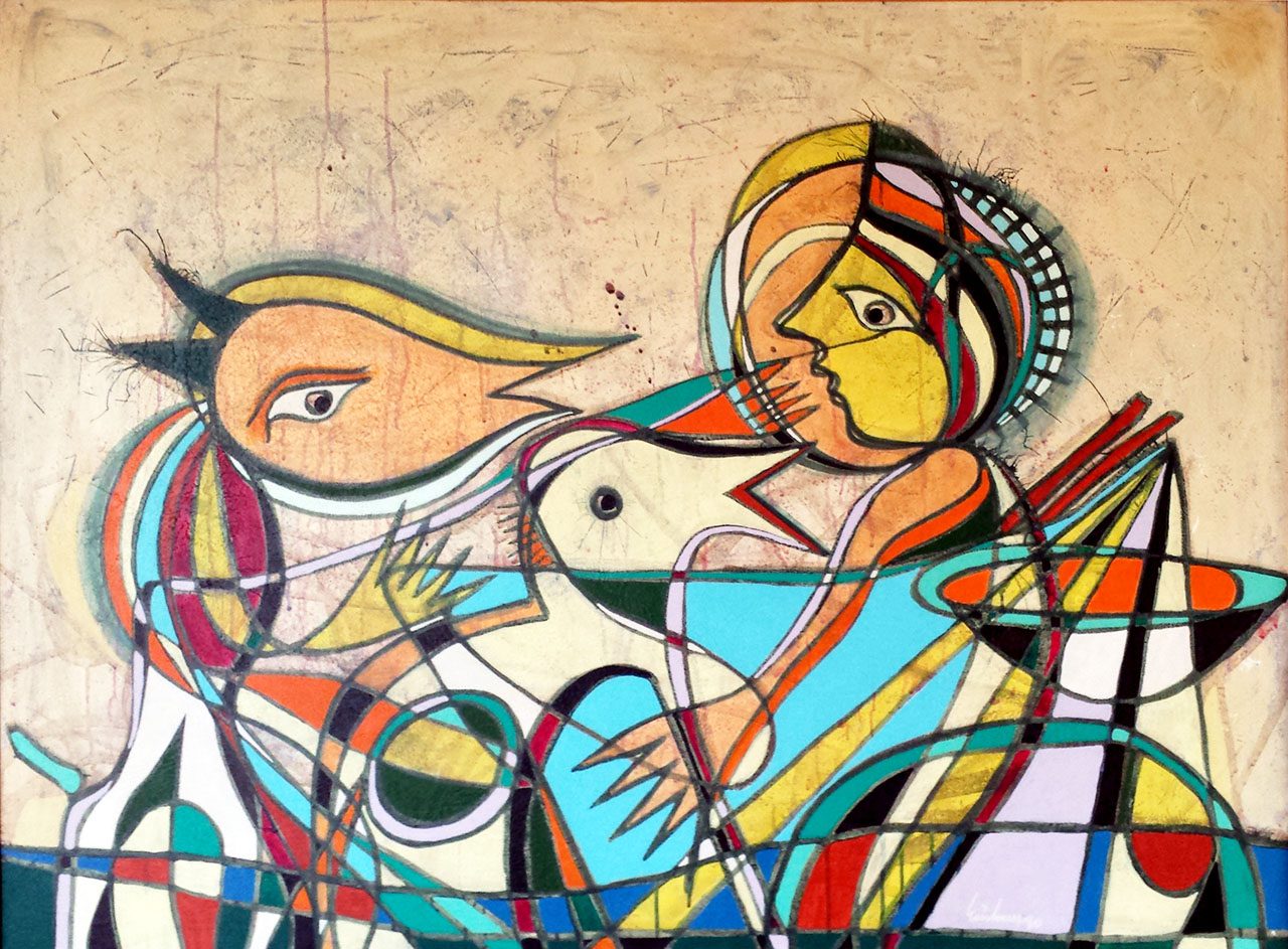 PIN19900209 - Diálogo - Acrílico - 130x100 cm