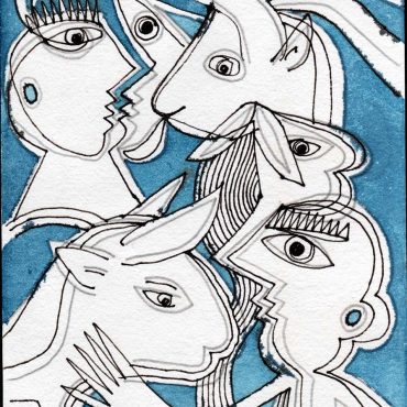 DES20090004 - Aguarela e Tinta da China s/ Papel Meirat -14,5x20,8 cm