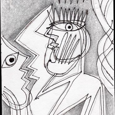DES20090005 - Grafite e Tinta da China s/ Papel Meirat -14,5x20,8 cm