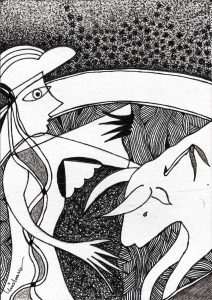 DES20090017 - Tinta da China s/ Papel Meirat -14,5x20,8 cm