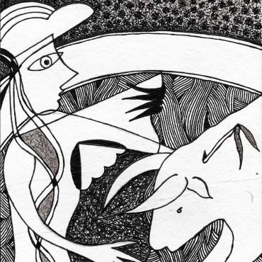DES20090017 - Tinta da China s/ Papel Meirat -14,5x20,8 cm