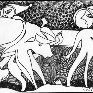 DES20090018 - Tinta da China s/ Papel Meirat -14,5x20,8 cm