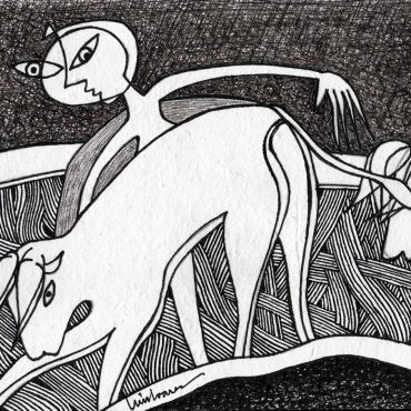 DES20090019 - Tinta da China s/ Papel Meirat -14,5x20,8 cm