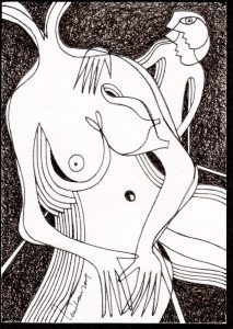 DES20090020 - Tinta da China s/ Papel Meirat -14,5x20,8 cm