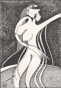 DES20090024 - Tinta da China s/ Papel Meirat -14,5x20,8 cm