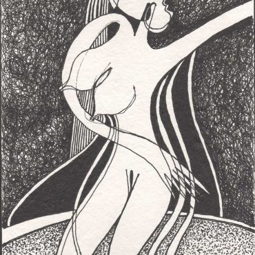 DES20090024 - Tinta da China s/ Papel Meirat -14,5x20,8 cm