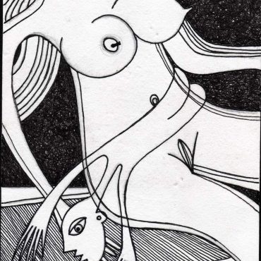 DES20090026 - Tinta da China s/ Papel Meirat -14,5x20,8 cm