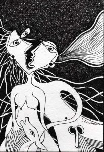 DES20090033 - Tinta da China s/ Papel Meirat -14,5x20,8 cm