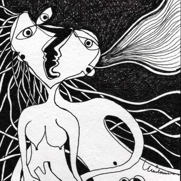 DES20090033 - Tinta da China s/ Papel Meirat -14,5x20,8 cm