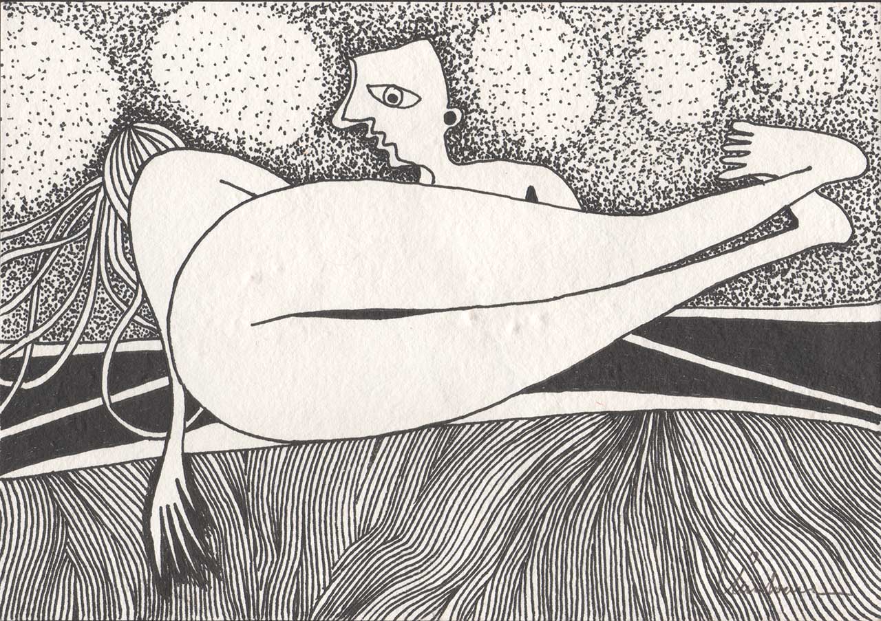 DES20090038 - Tinta da China s/ Papel Meirat -14,5x20,8 cm