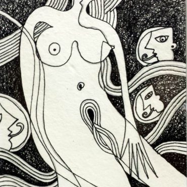 DES20090041 - Tinta da China s/ Papel Meirat -14,5x20,8 cm