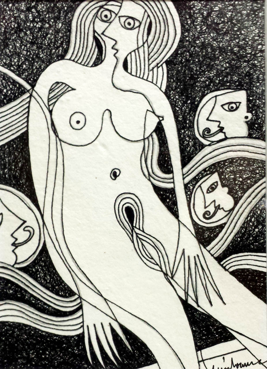 DES20090041 - Tinta da China s/ Papel Meirat -14,5x20,8 cm