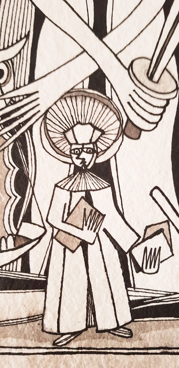 DES20170001 - Tinta da China sobre Papel Meirat - 35x50 cm
