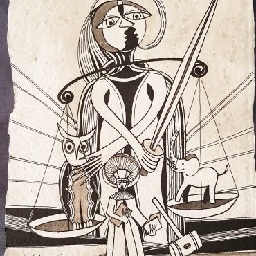 DES20170001 - Tinta da China sobre Papel Meirat - 35x50 cm