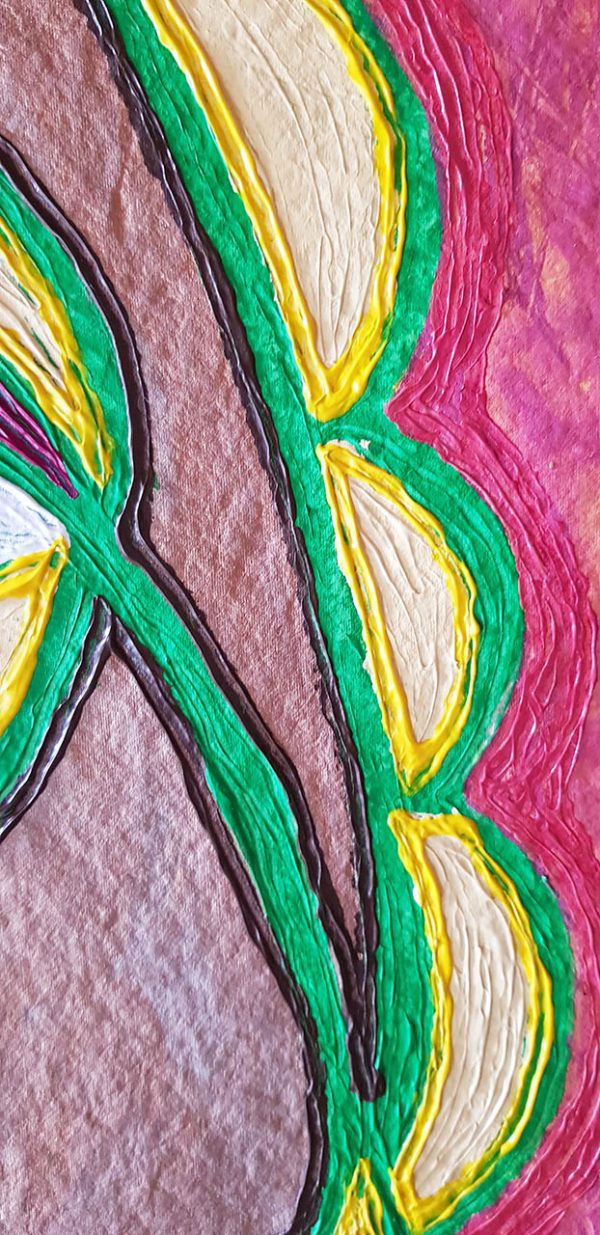 PIN20180003 - Máscara - Acrílico sobre papel manual - 36x51 cm