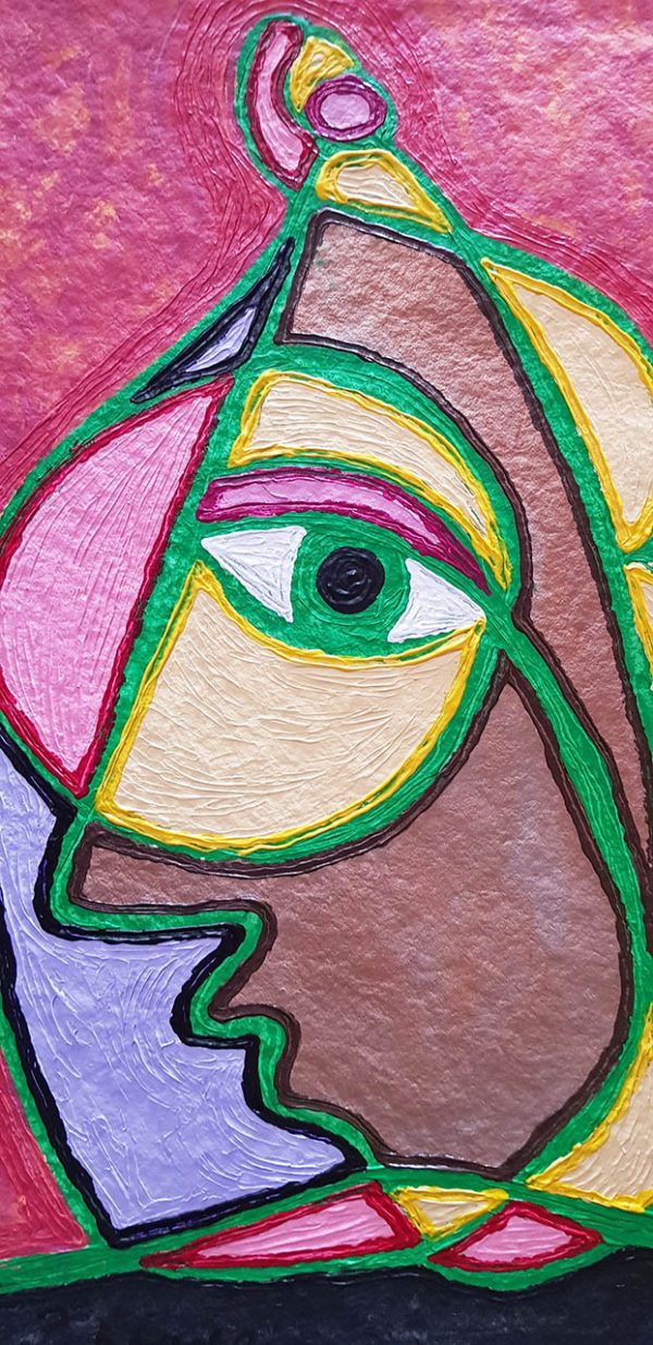 PIN20180003 - Máscara - Acrílico sobre papel manual - 36x51 cm