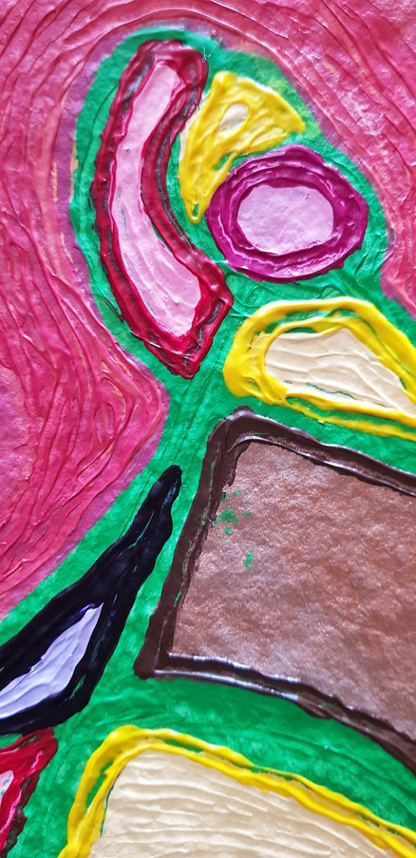 PIN20180003 - Máscara - Acrílico sobre papel manual - 36x51 cm