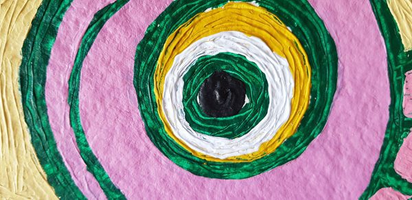 PIN20180006 - Máscara - Acrílico sobre papel manual - 51x36 cm