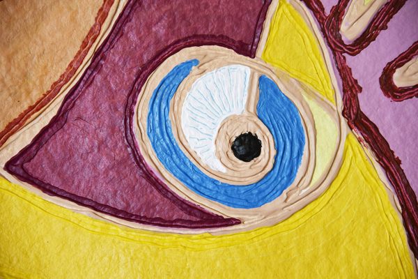 PIN20180007 - Máscara - Acrílico sobre papel manual - 51x36 cm