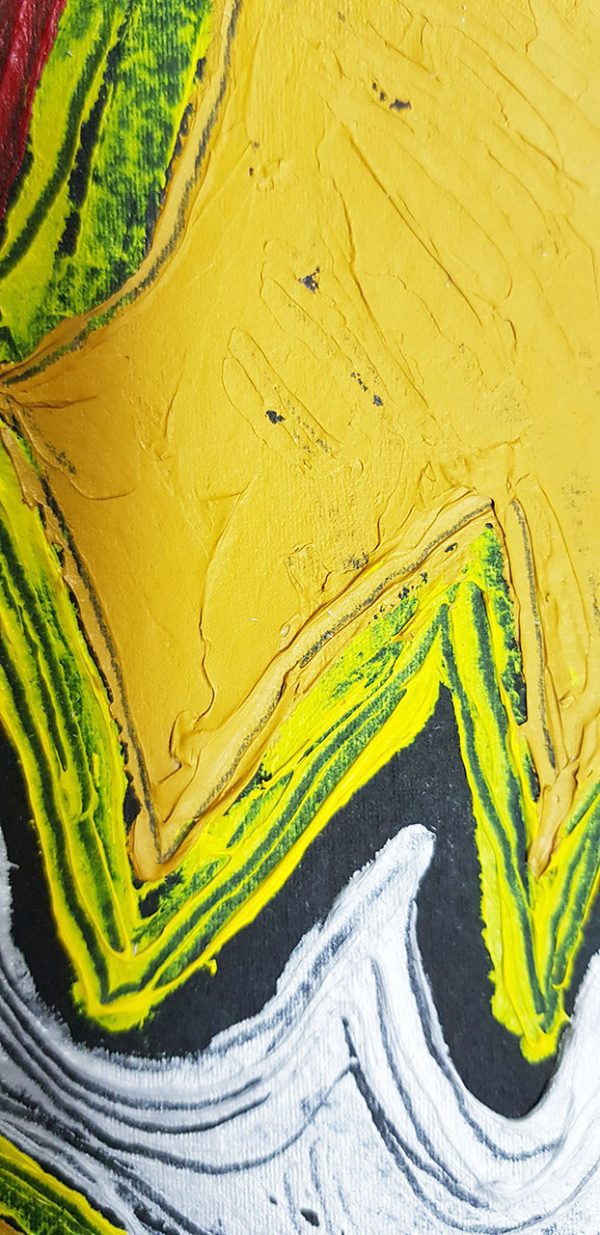 PIN20180012 - Casal - Acrílico sobre papel manual - 51x36 cm